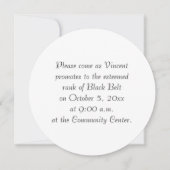 Martial Arts Black Belt Promotie Test Uitnodiging (Voorkant)