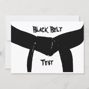 Martial Arts Black Belt Promotie Test Uitnodiging