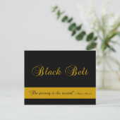Martial Arts Black Belt Reis gefeliciteerd Briefkaart (Staand voorkant)