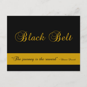 Martial Arts Black Belt Reis gefeliciteerd Briefkaart
