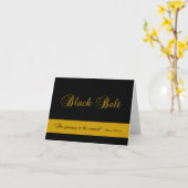 Martial Arts Black Belt Reis gefeliciteerd Kaart (Gele Bloem)