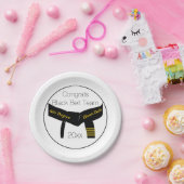 Martial Arts Black Belt Test Party Gefeliciteerd Papieren Bordje (Feest)