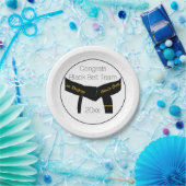 Martial Arts Black Belt Test Party Gefeliciteerd Papieren Bordje (Feest)