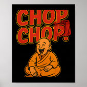 Martial Arts Boksen Humor Chop Chop Cartoon Priest Poster (Voorkant)