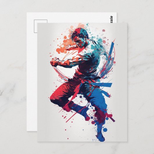Martial Arts Briefkaart (Voorkant / Achterkant)