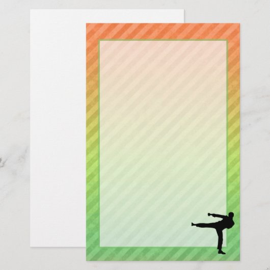 Martial Arts Briefpapier (Voorkant / Achterkant)