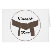 Martial Arts Brown Belt (Voorkant Horizontaal)