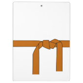 Martial Arts Brown Belt Cliboard Klembord (Achterkant)