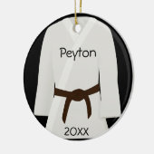 Martial Arts Brown Belt Ornament (Links)