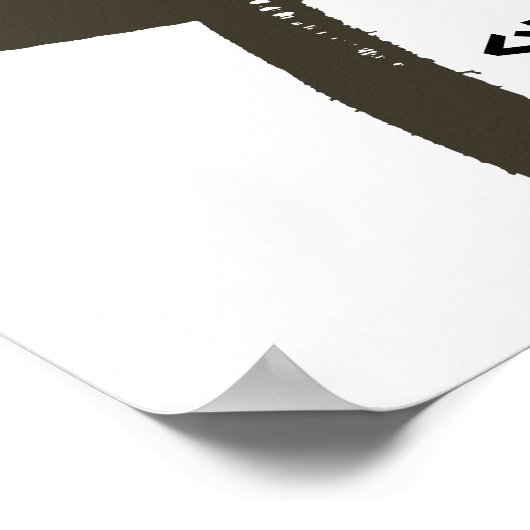 Martial Arts Brown Belt Poster (Hoek)