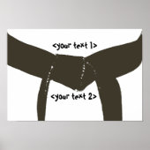 Martial Arts Brown Belt Poster (Voorkant)
