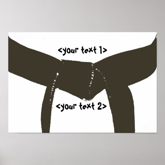 Martial Arts Brown Belt Poster (Voorkant)