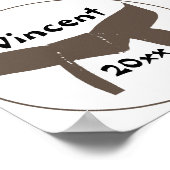 Martial Arts Brown Belt Poster (Hoek)