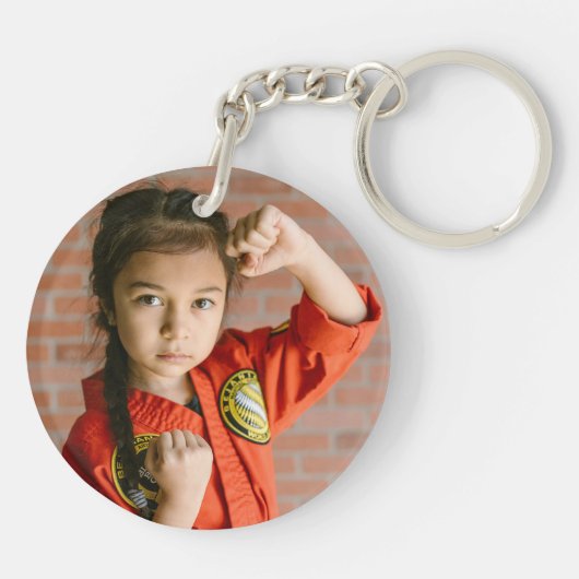 Martial Arts Brown Belt Sleutelhanger (Achterkant)