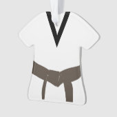 Martial Arts Brown Belt Uniform Ornament (voorkant)