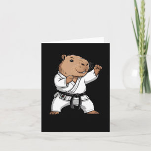 Martial Arts Capyra Grappig Karate Taekwondo Jiu J Kaart