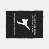 Martial Arts Character Fleece Deken (Voorkant (Horizontaal))