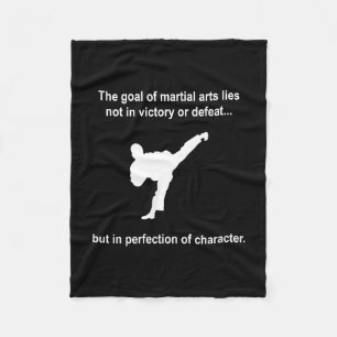 Martial Arts Character Fleece Deken