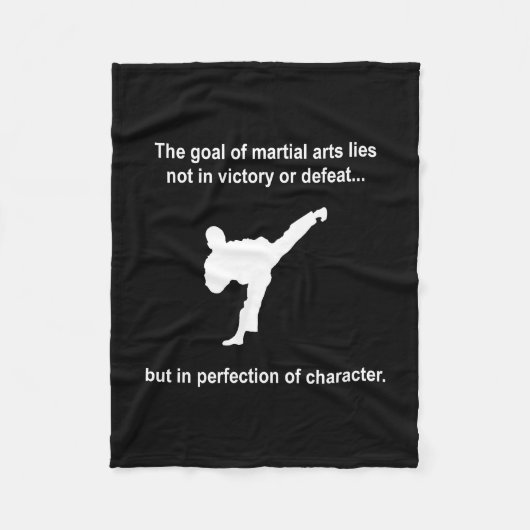 Martial Arts Character Fleece Deken (Voorkant)