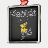 Martial Arts Chick #4 Metalen Ornament (Links)