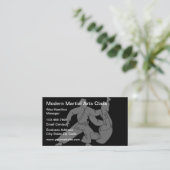 Martial Arts Class Modern Visitekaartje (Staand voorkant)