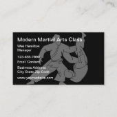 Martial Arts Class Modern Visitekaartje (Voorkant)