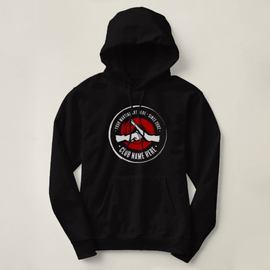 Martial Arts Club T-Shirt Hoodie (Design voorkant)
