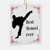 Martial Arts Coach | Beste Sensei Ever Keramisch Ornament (Rechts)