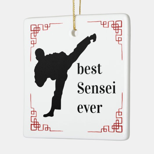 Martial Arts Coach | Beste Sensei Ever Keramisch Ornament (Links)
