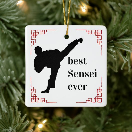 Martial Arts Coach | Beste Sensei Ooit Keramisch Ornament (Boom)