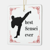 Martial Arts Coach | Beste Sensei Ooit Keramisch Ornament (Links)