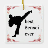 Martial Arts Coach | Beste Sensei Ooit Keramisch Ornament (Voorkant)