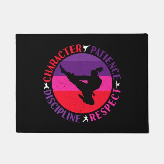 Martial Arts Core Values - Karate Deurmat (Voorkant)