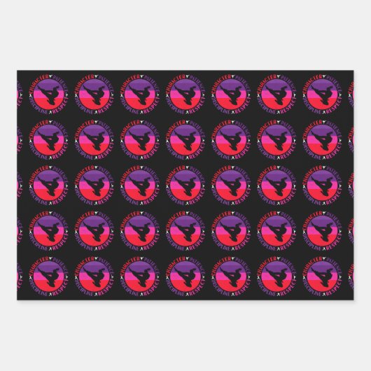 Martial Arts Core Values - Karate Inpakpapier Vel (Voorkant)