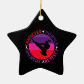 Martial Arts Core Values - Karate Keramisch Ornament (Voorkant)