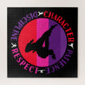 Martial Arts Core Values - Karate Legpuzzel (Horizontaal)