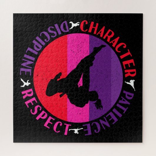 Martial Arts Core Values - Karate Legpuzzel (Horizontaal)