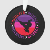 Martial Arts Core Values - Karate Ornament (voorkant)