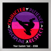 Martial Arts Core Values - Karate Poster (Voorkant)