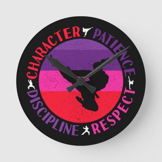 Martial Arts Core Values - Karate Ronde Klok (Voorkant)