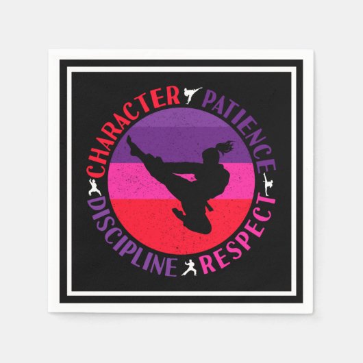 Martial Arts Core Values - Karate Servet (Voorkant)