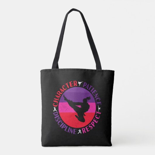 Martial Arts Core Values - Karate Tote Bag (Achterkant)
