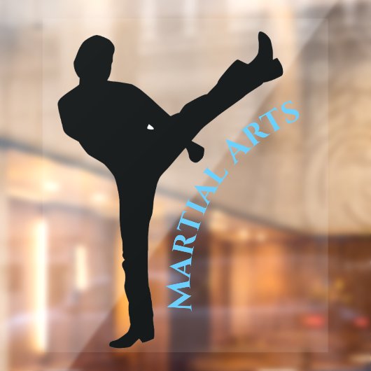 Martial Arts Design Window Cling Raamsticker (Vel 2)