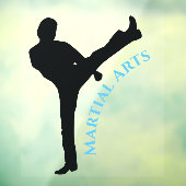 Martial Arts Design Window Cling Raamsticker (Vel 3)