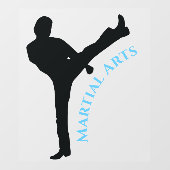 Martial Arts Design Window Cling Raamsticker (Vel)