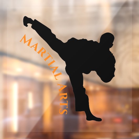 Martial Arts Design Window Cling Raamsticker (Vel 2)