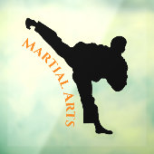 Martial Arts Design Window Cling Raamsticker (Vel 3)