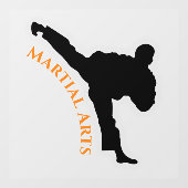 Martial Arts Design Window Cling Raamsticker (Vel)