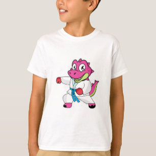 Martial Arts Dinosaur Girl T-shirt