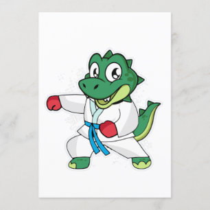 Martial Arts Dinosaur Kaart